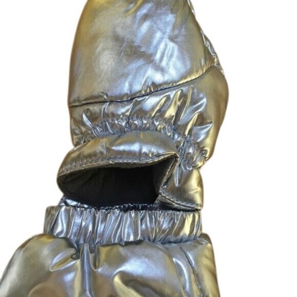 Gymboree Baby Snow Suit, Silver/Gray, Size 0-3M - Picture 3 of 6